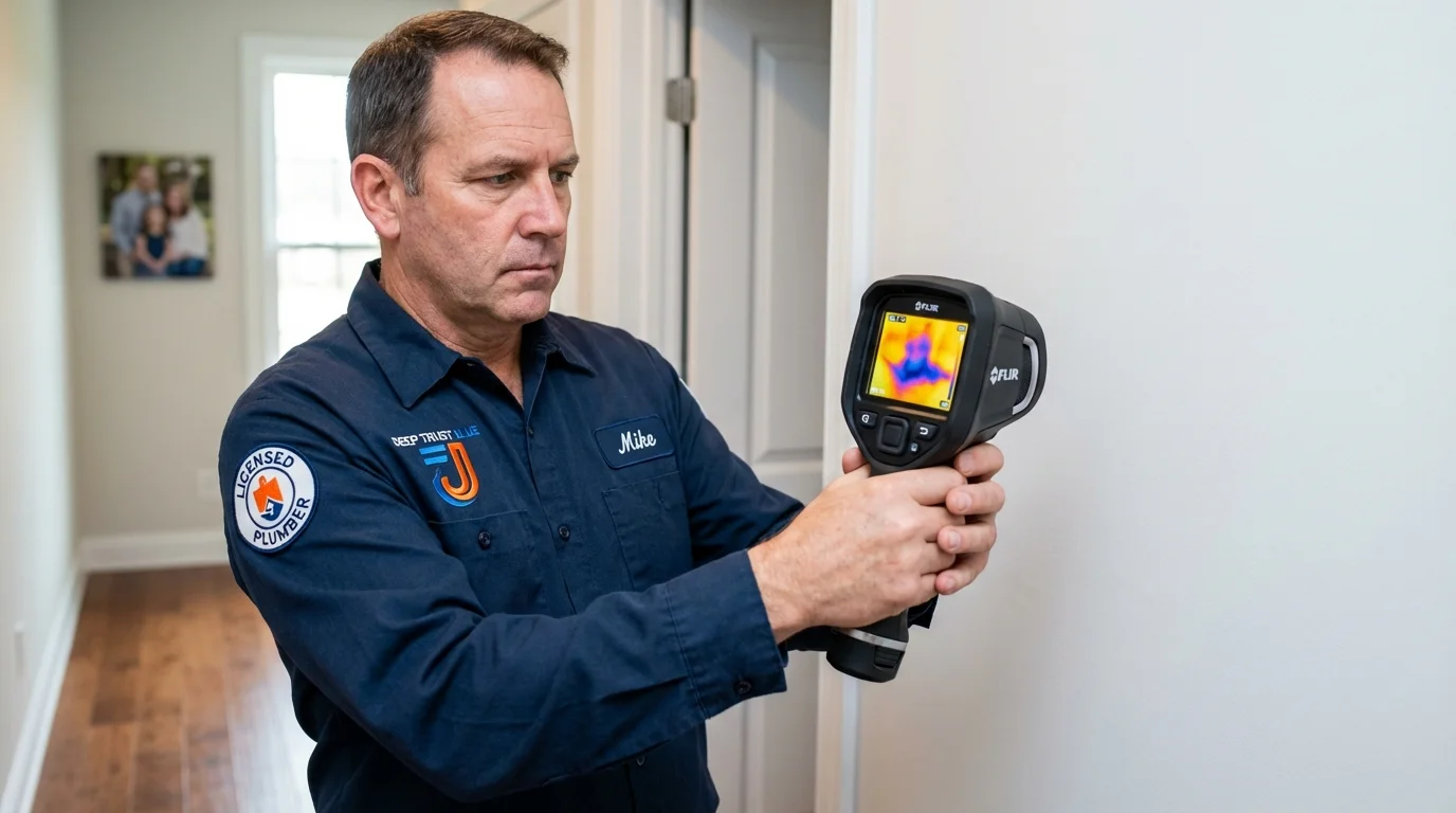 Thermal imaging leak detection by Johns Plumbing LLC in Gainesboro